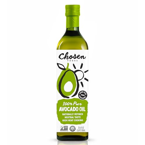Chosen Foods Refined Avocado Oil for Cooking, 25.4 fl oz