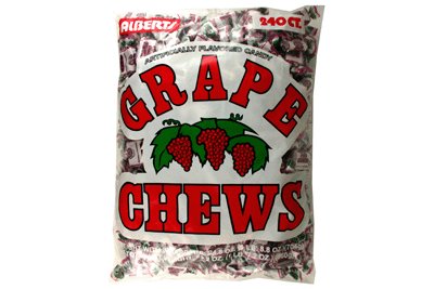 Albert's Fruit Chews, Grape, 240 Count