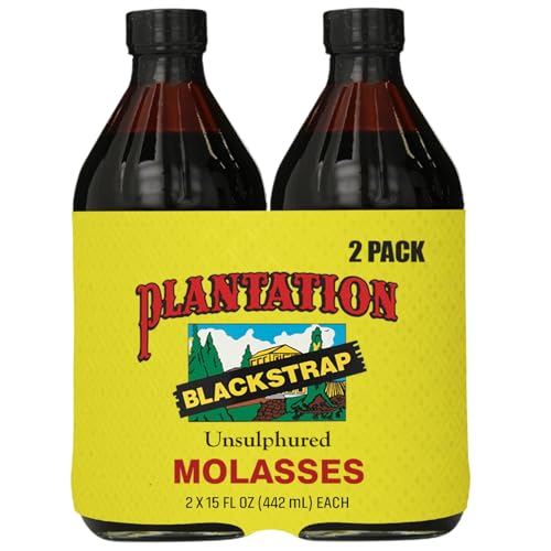 Plantation Unsulphured Blackstrap Molasses, 15 oz (Pack of 2)