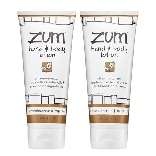 Zum Hand & Body Lotion, Frankincense & Myrrh, 6 fl oz (Pack of 2)