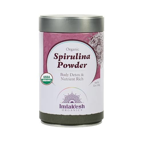Imlakesh Organics Spirulina Powder, 12 oz