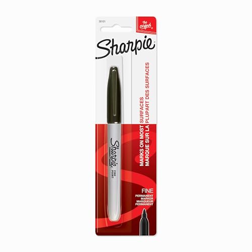Sharpie Permanent Marker, Fine Point, Black