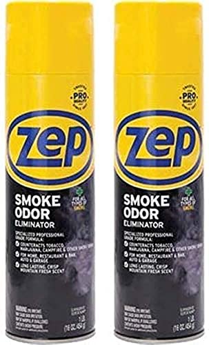 Zep Smoke Odor Eliminator Aerosol, 16 oz (Pack of 2)