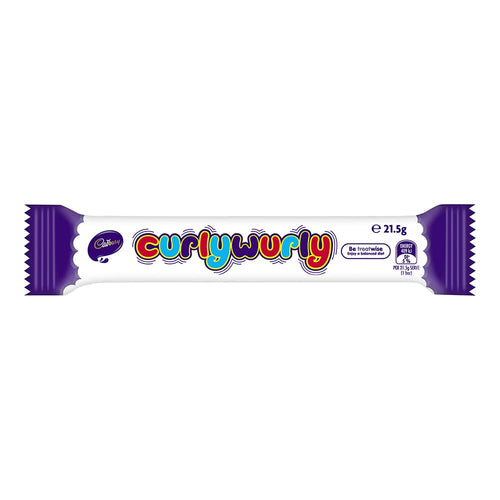 Cadbury Curly Wurly Chocolate Bars, 21.5 g (Pack of 20)