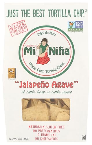 Tortilleria Mi Nina Jalapeno Agave Tortilla Chips, 12 oz