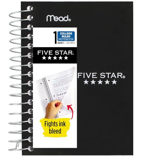 Five Star Fat Lil' Pocket Spiral Notebook, College Ruled, 200 Sheets