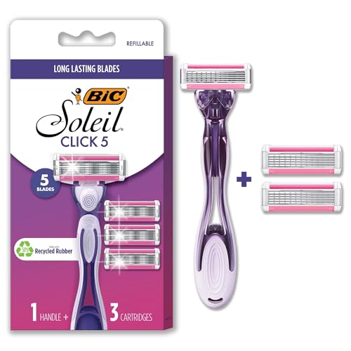 BIC Click 5 Soleil Women's Disposable Razors, 4 Count