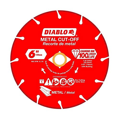 Diablo Diamond Metal Cut-Off Disc, 5 in, 7/8 in Arbor