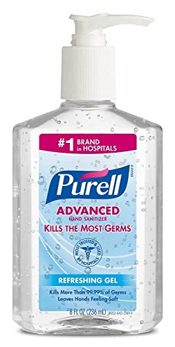 Advanced Hand Sanitizer Gel, Original, 8 oz Pump