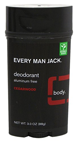 Every Man Jack Deodorant, Cedarwood, 3 oz (Pack of 6)