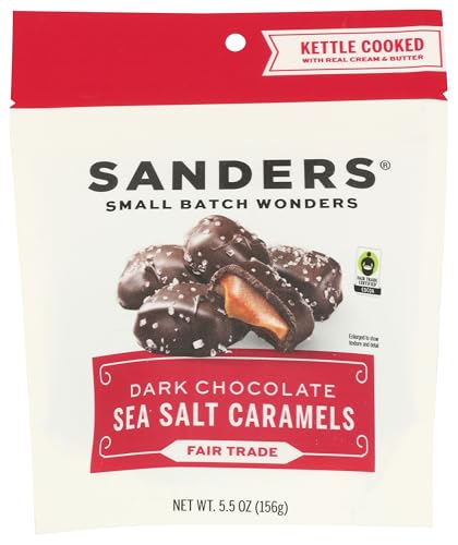 Sanders Sea Salt Dark Chocolate Caramels, 5.5 oz