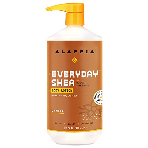 Alaffia EveryDay Shea Body Lotion, Vanilla, 32 fl oz