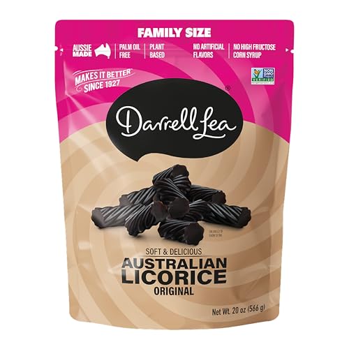 Darrell Lea Soft Australian Original Black Licorice, Family Size, 20 oz