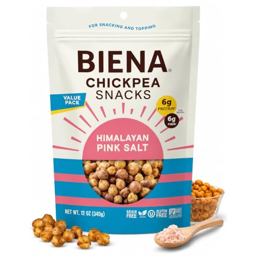 Biena Himalayan Pink Salt Crunchy Roasted Chickpea Snacks