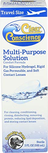 Clear Conscience Multi-Purpose Contact Lens Solution, Travel Size, 3 fl oz