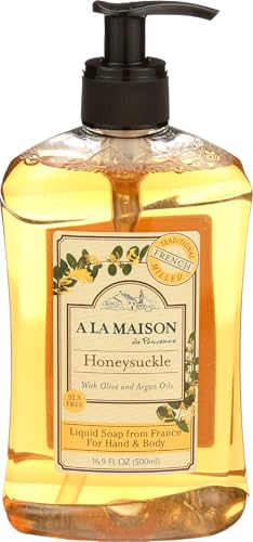 A La Maison Honeysuckle French Liquid Hand Soap, 16.9 oz