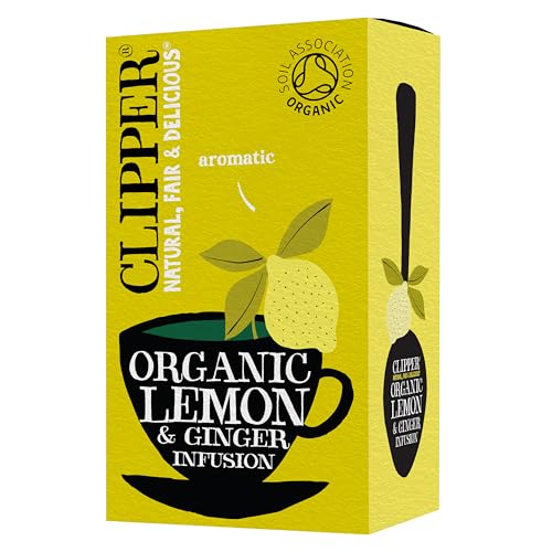 Clipper Organic Lemon & Ginger Tea, 20 Tea Bags
