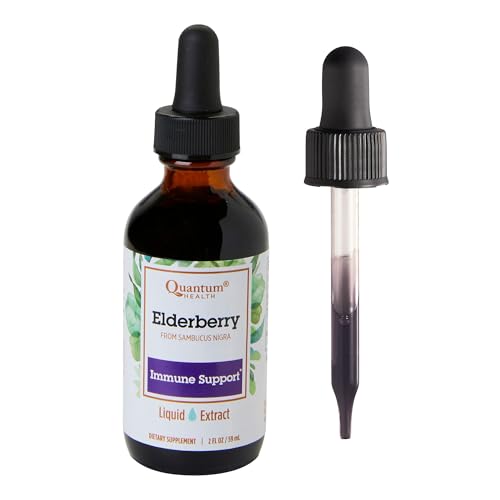 Quantum Health Elderberry 700 mg Sambucus Nigra Liquid Extract, 2 oz