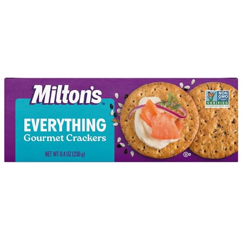 Milton's Gourmet Everything Baked Snack Crackers, 8.4 oz