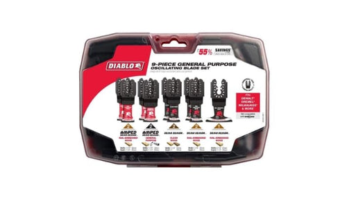 Diablo Universal Fit Oscillating Blade Set, 9 Pieces