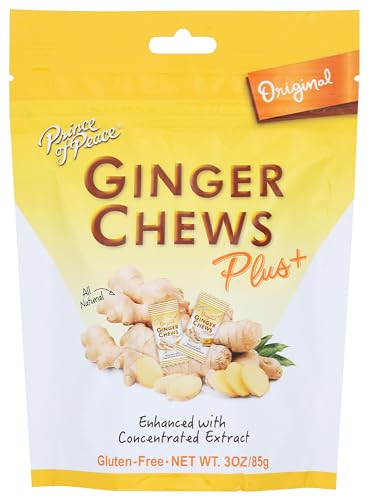 Prince of Peace Original Ginger Chew Plus, 3 oz (Pack of 6)