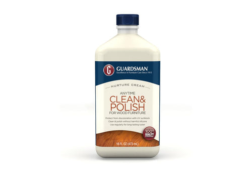Guardsman Clean & Polish for Wood Furniture, Cream, 16 oz