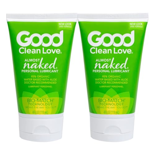 Good Clean Love Almost Naked All Natural Personal Lubricant, 4 oz (Pack of 2)