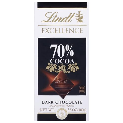 Lindt 70% Cocoa Dark Chocolate Bar, 3.5 oz