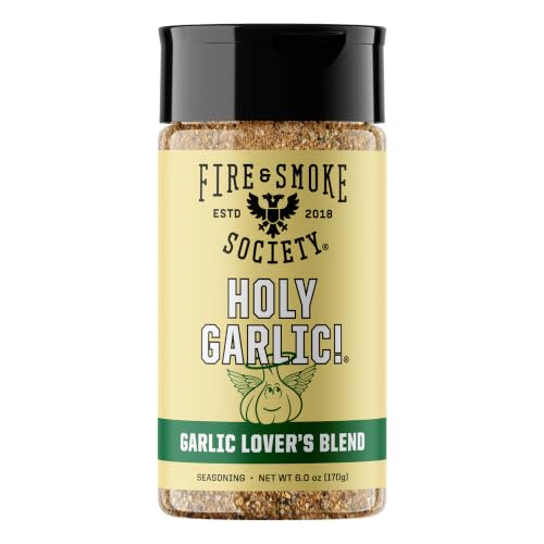 Fire & Smoke Society Holy Garlic All Purpose Seasoning, 6 oz