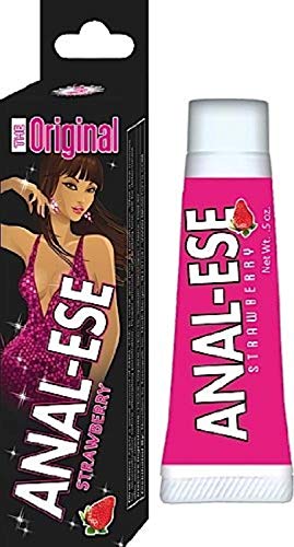 Nasstoys Anal-Ese Cream, Strawberry, 0.5 oz