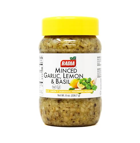 Badia Minced Garlic, Lemon & Basil, 8 oz