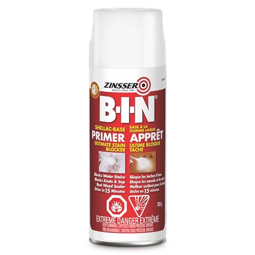 Zinsser BIN Shellac Base Primer-Sealer, White, 369 g