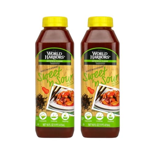World Harbors Maui Sweet and Sour Sauce, 16 fl oz (Pack of 2)