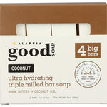 Alaffia Coconut Good Soap Value Pack, 4 Count, 20 oz