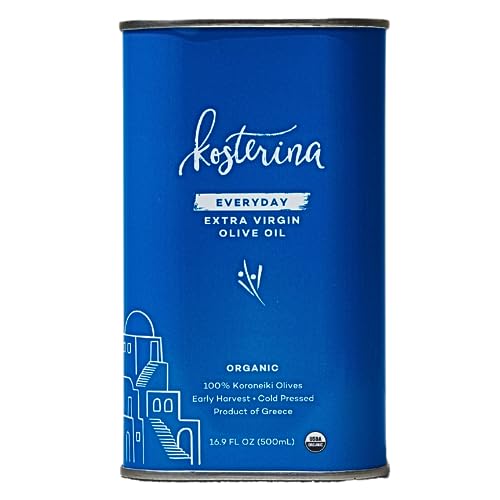 Kosterina Everyday Organic Extra Virgin Olive Oil, 16.9 oz Tin
