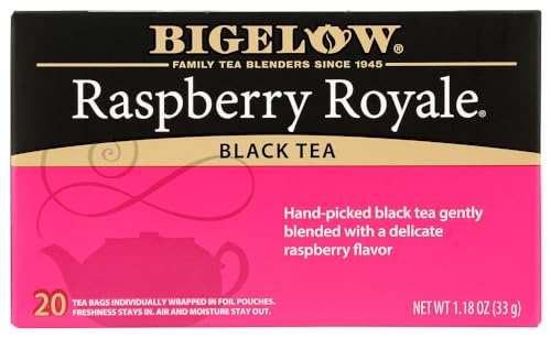 Bigelow Raspberry Royale Tea, 20 Tea Bags (Pack of 2)