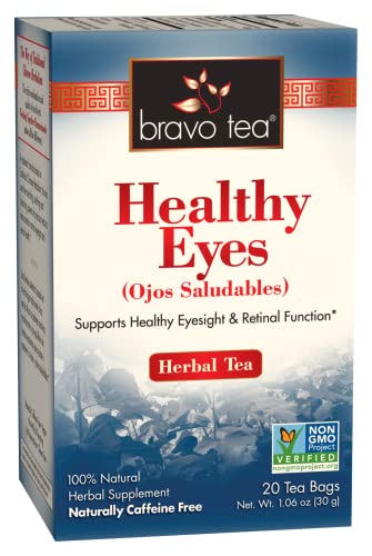 Bravo Tea Healthy Eyes Herbal Tea, Caffeine Free, 20 Tea Bags