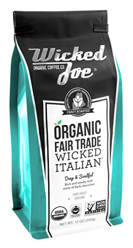 Wicked Joe Organic Wicked Italian Ground Coffee, 12 oz