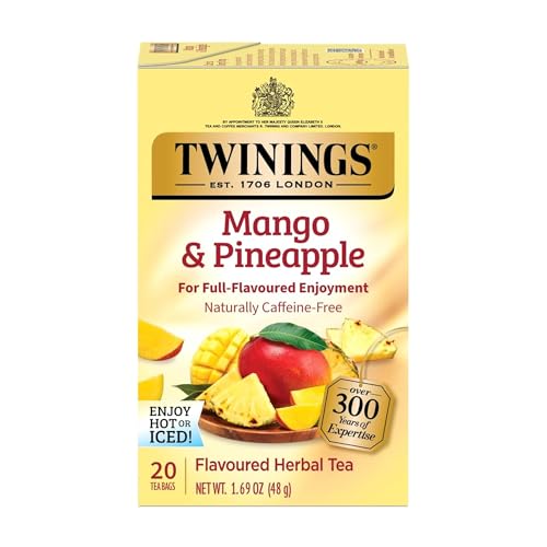 Twinings Mango & Pineapple Herbal Tea, 20 Count