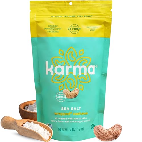 Karma Nuts Sea Salt Wrapped Whole Cashews, 7 oz