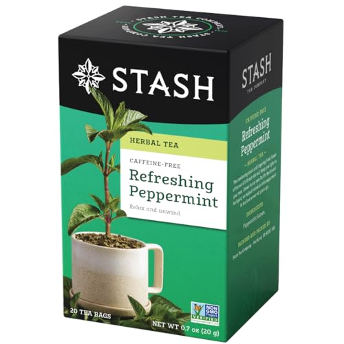 Stash Tea Peppermint Herbal Tea, 20 Count