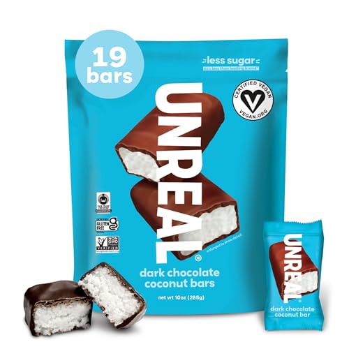 UNREAL Dark Chocolate Coconut Bars, 10 oz Bag