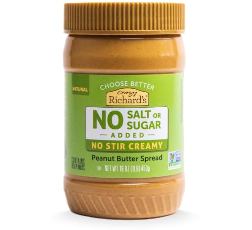 Crazy Richard's Creamy No Stir Peanut Butter, No Added Salt or Sugar