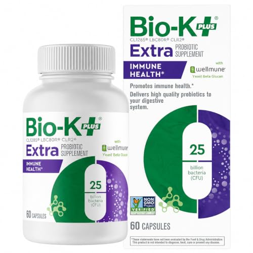 Bio-K+ Immune Health Probiotic with Wellmune, 25B CFU, 60 Capsules