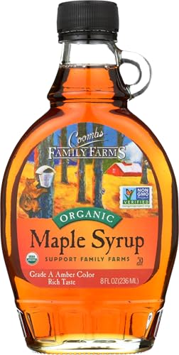 Coombs Family Farms Organic Maple Syrup, Grade A Amber, 8 fl oz