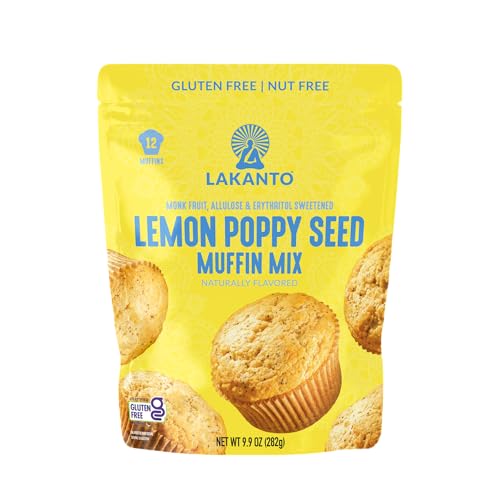 Lakanto Lemon Poppy Seed Muffin Mix, 9.9 oz