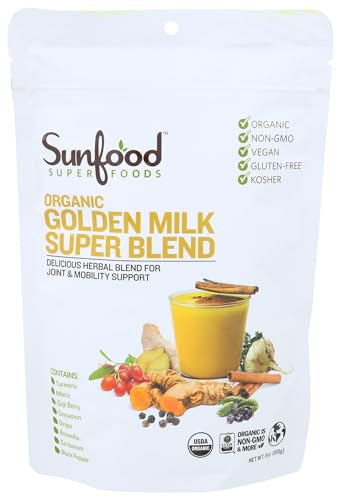 Sunfood Superfoods Organic Golden Milk Super Blend, 6 oz