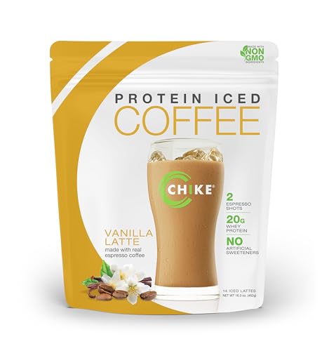 Chike Natural Vanilla Latte High Protein Iced Coffee, 14 Servings, 16.3 oz