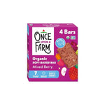 Once Upon a Farm Organic Soft-Baked Bars, Mixed Berry, 4 Count