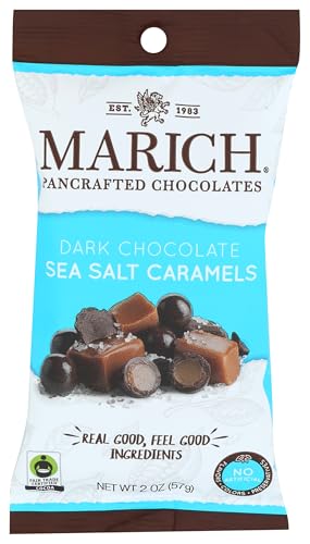 Marich Dark Chocolate Sea Salt Caramels, 2 oz